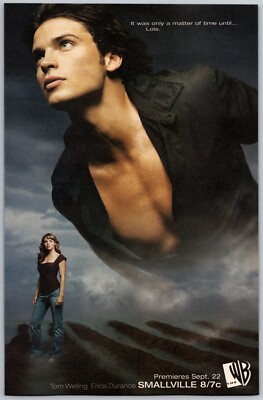 Smallville Lois Print Ad TV Series Poster Art PROMO Original Erica Durance 2004