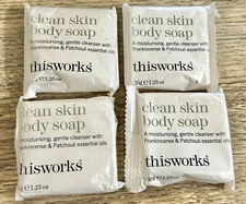 thisworks Frankincense & Patchouli Soap Bar This Works Soap 4 Travel Size Lot