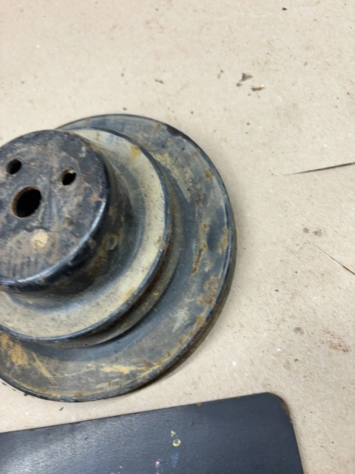 1985 1986 FORD F150 F250 300 6 CYLINDER SERPENTINE AND V BELT WATER PUMP PULLEY - Image 3 of 4