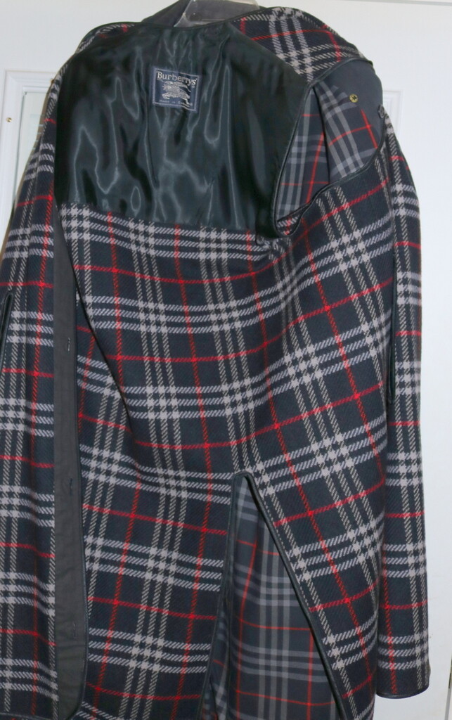 Vintage BURBERRY Trench Coat Mens Blue Raincoat Burberrys