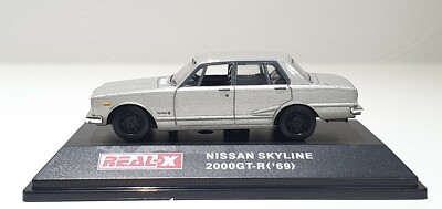 1/72 Real-X 1969 NISSAN SKYLINE 2000GT-R SILVER PGC10 diecast car