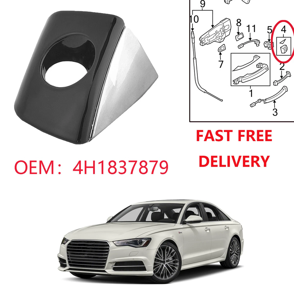 Audi a7 door handle cover deals