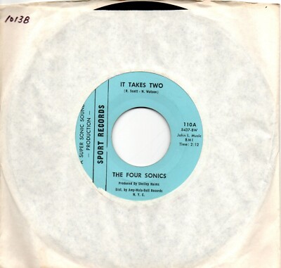 Four Sonics (The): It takes two/You don't to say you love me:Sport Records: