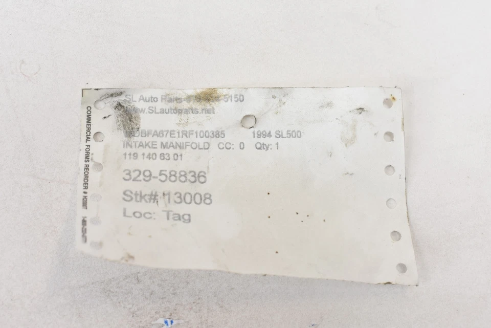 Colector de admisión inferior Mercedes M119 S500 S420 E420 SL500 500SL W140 1191406301 Foto 4 de 4