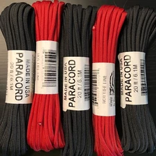 Paracord USA Type III 7 strand 550 Parachute Cord 100 FEET KIT TJPARACORD
