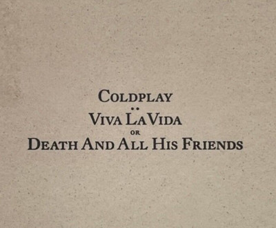 Coldplay - Viva La Video or Death & All His Friends (PROMO CD 2008)