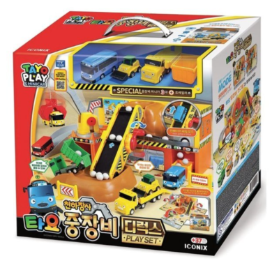 Tayo the Little Bus Deluxe Heavy Equipment Play Set 3 Special Mini