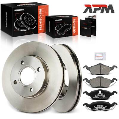 Bremsscheiben Bremsbeläge Vorne 258mm Belüftet für Ford Focus DAW DNW DFW
