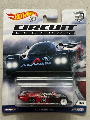 2018 Hot Wheels Premium Circuit Legends Porsche 962 ADVAN Autokultur echter Fahrer