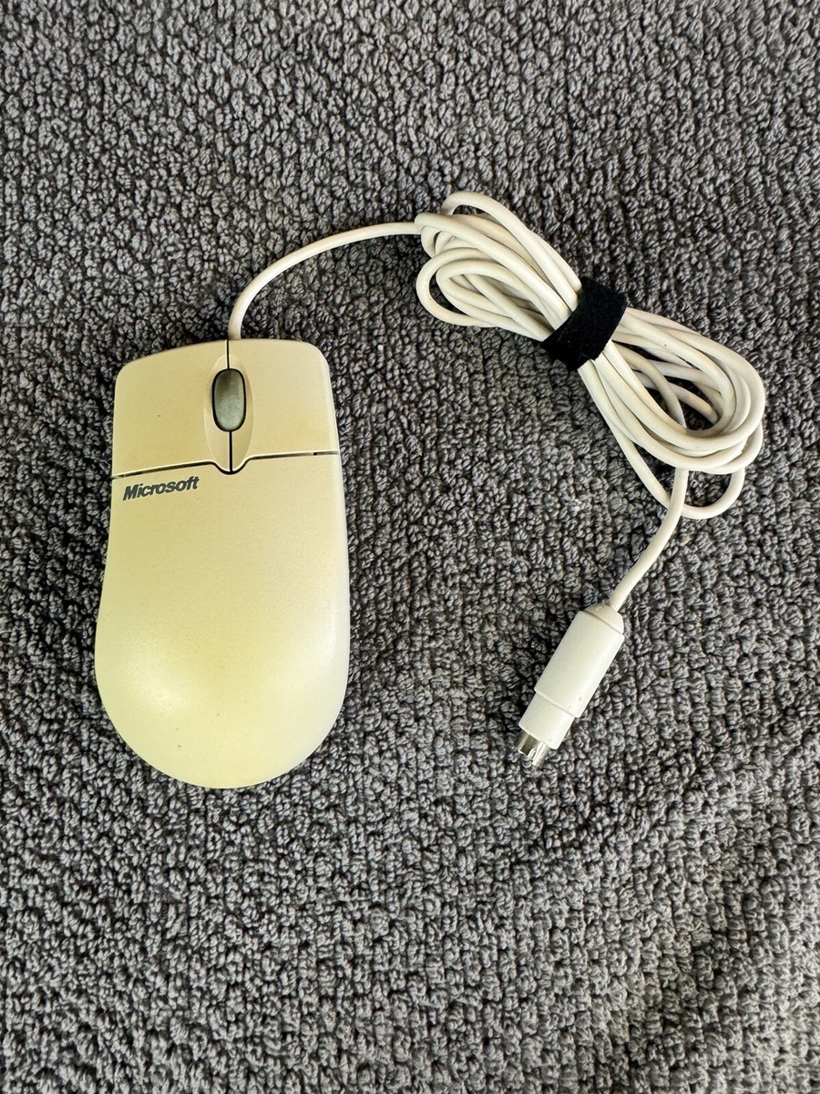 Vintage Microsoft Intellimouse 1.1A PS/2 Scroll-Wheel Rollerball