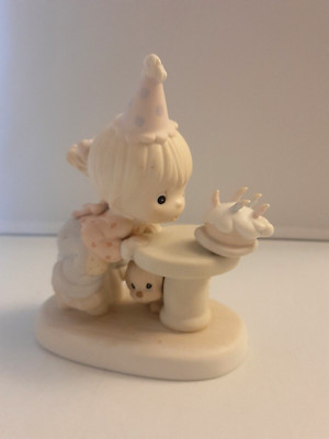 Precious Moments May Your Every Wish COme True Figurine Figure Birthday Cake Dog