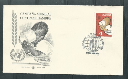 Argentina 1963, Freedom from Hunger, FDC