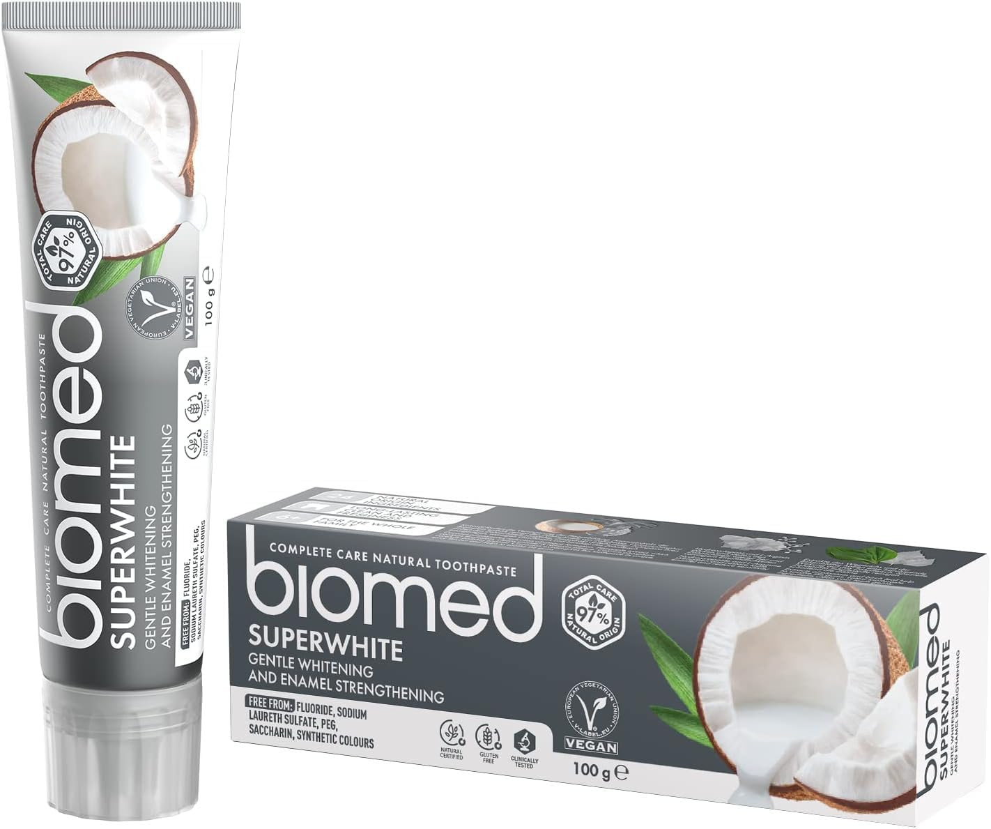 Biomed Superwhite Toothpaste 100g – Natural Whitening, Vegan, SLES Free