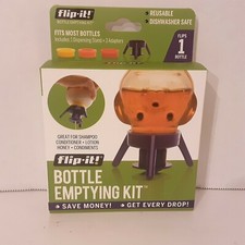 Flip-it Bottle Emptying Kit Flip Bottle Upside Down To Get Every Last Drop Out