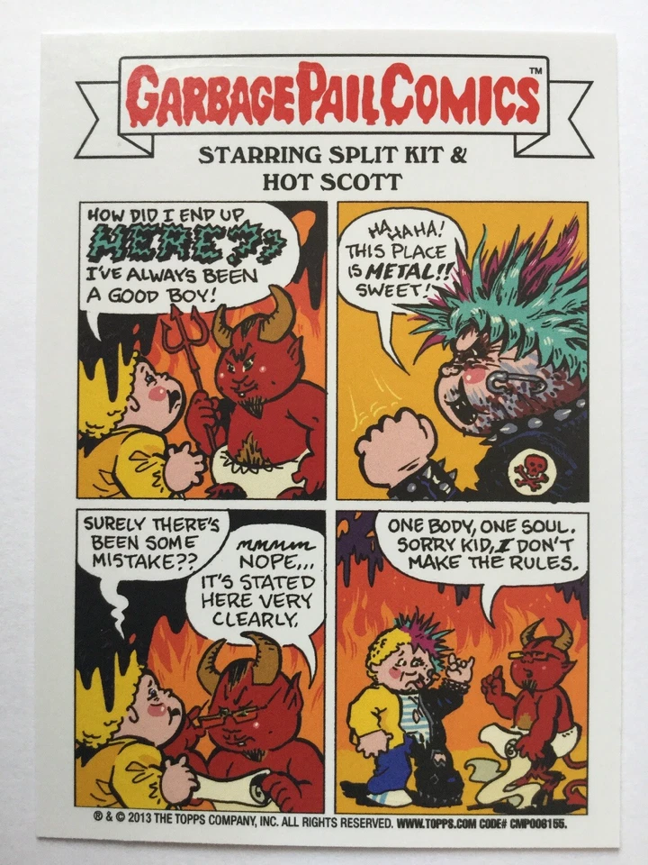 Garbage Pail Kids New Series 3 Topps Sticker 190a Roy Bot - Image 2 of 2