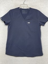 Figs Catarina Scrub Top Womens Small Blue Technical Collection Medical