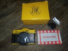 VINTAGE B Altman Co. Promotional 35mm CAMERA Black Yellow RARE 1980s NIB