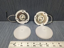 Lot of 2 Facon 12v LED Center Switch M# SY-SM35-SW-4000k For RV Boat Lighting