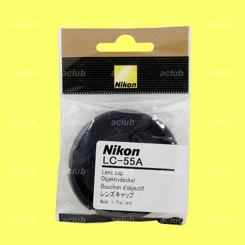 Genuine Nikon LC55A Front Lens Cap 55mm SnapOn Lens Dust Cover