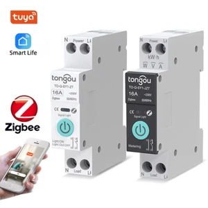 Commutateur de disjoncteur intelligent Tuya Zigbee 1P Télécommande sans fil Smart Home