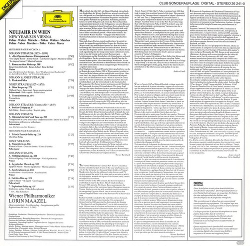 DGG 26241 New Year's Concert 1981 Strauss MAAZEL Vienna PO Digital Recording - Picture 2 of 3