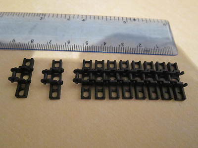 Lego Technic 10 x Raupe Tank Track Link Lauffläche breit - KLEIN SCHWARZ