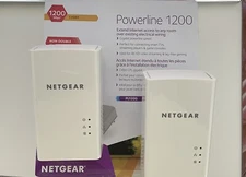 Netgear Powerline 1200 1200 Mbit/s Ethernet LAN Extender - White (Pack of 2)