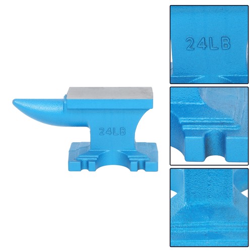 Enclume en fonte 24LB avec corne ronde trou dur pour travail de forgeron - Photo 20/24