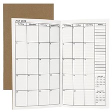 Travelers Notebook Inserts Jan 2026 - Dec 2027, Travelers Notebook Calendar f...
