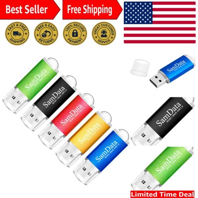 Versatile 64GB USB Flash Drive Set - 5 Colors, High Speed USB 2.0 Functionality