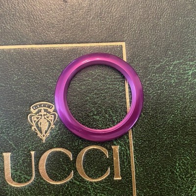 GUCCI Bezel Uhr Lünette Vintage Metall metal 11/12 1100 Lila Authentic watch