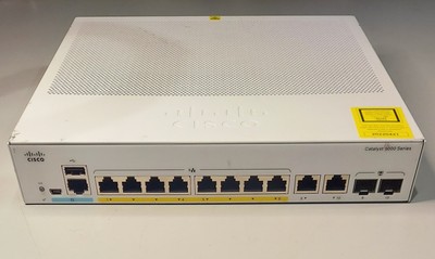 Cisco Catalyst 8-Port PoE+ GbE & 2-Port DP SFP Network Switch C1000-8FP-2G-L