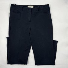Talbots Pants Womens 8P Black Dress Pants Straight Twill Stretch Pockets