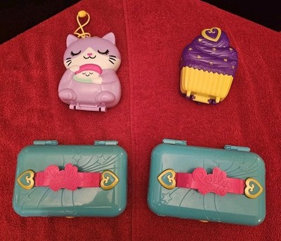Polly Pocket Small Play Sets, Lot Of 4