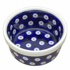 Bunzlauer Keramik Dipschälchen rund - Dekor 42 - Blau-Auge