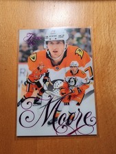 Ian Moore Rookie 2025-26 UD Flair Hockey Purple Backcheck Parallel Ducks RC /199