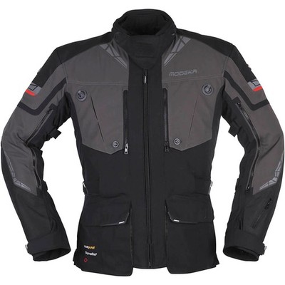 Modeka Panamericana II 2 Men's Motorcycle Jacket Size XL Black-Dark Gray