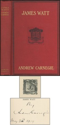 Andrew CARNEGIE / James Watt Signed 1913
