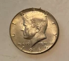 1966 Kennedy half dollar in good condition 40% silver