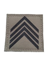 GALON POITRINE SERGENT-CHEF BM2 BASSE VISIBILITE GRADE DE COMBAT BV NEUF BREVET