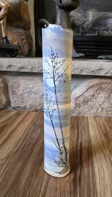 Alan Steinberg Slab Vase, Studio Pottery Vintage, Vermont Pottery