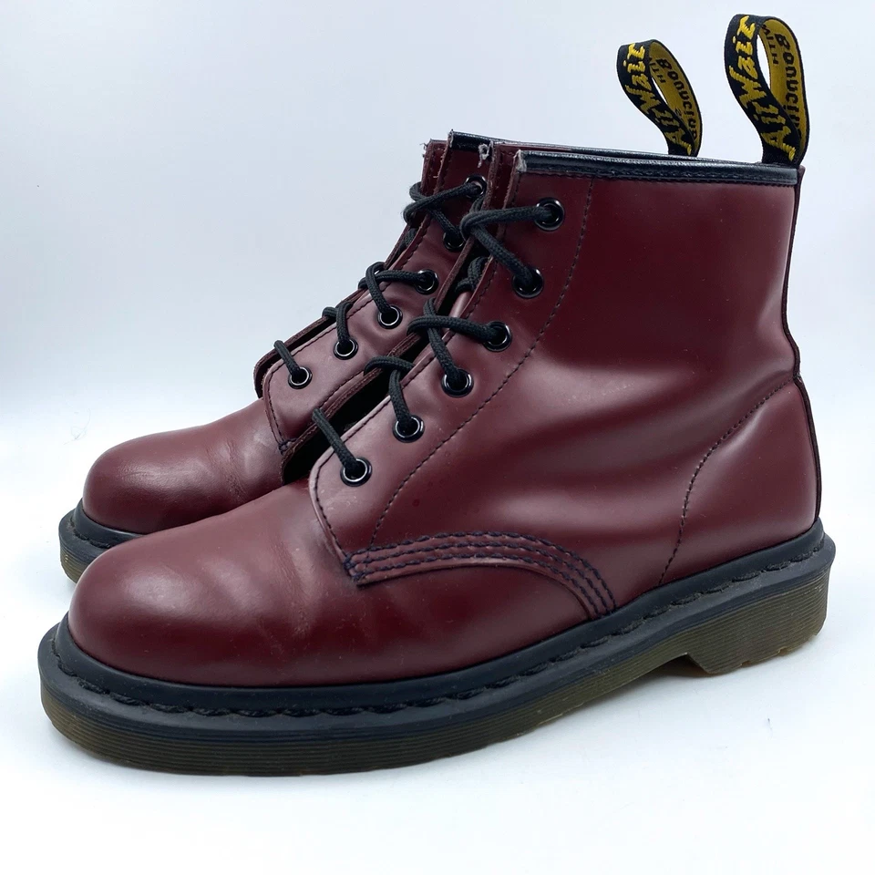 Dr. Martens Stiefel Damen Gr.40 Bordeaux Rot 6 Loch Stiefeletten Damenstiefel - Bild 4 von 4