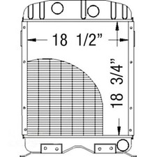 E1adkn8005e Major & Power Major Radiator Fits Ford/new Holland Tractor