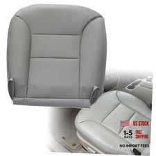Driver Side Bottom Replacement Leather Seat Cover 132 Compatible with Gray