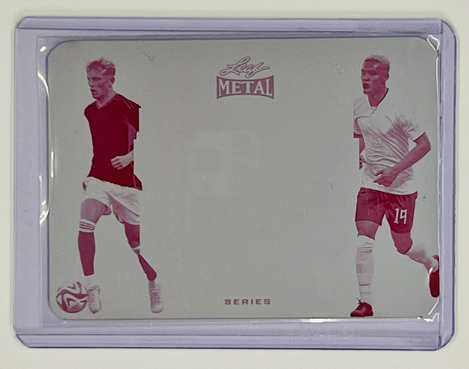 2024 Leaf Metal Garnacho Antony Dual DS-1 Magenta Printing Plate 1/1