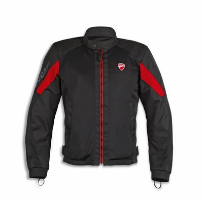 DUCATI TEX FLOW C5 MESH SOMMER JACKE GRÖSSE LARGE BRANDNEU SCHWARZ ROT