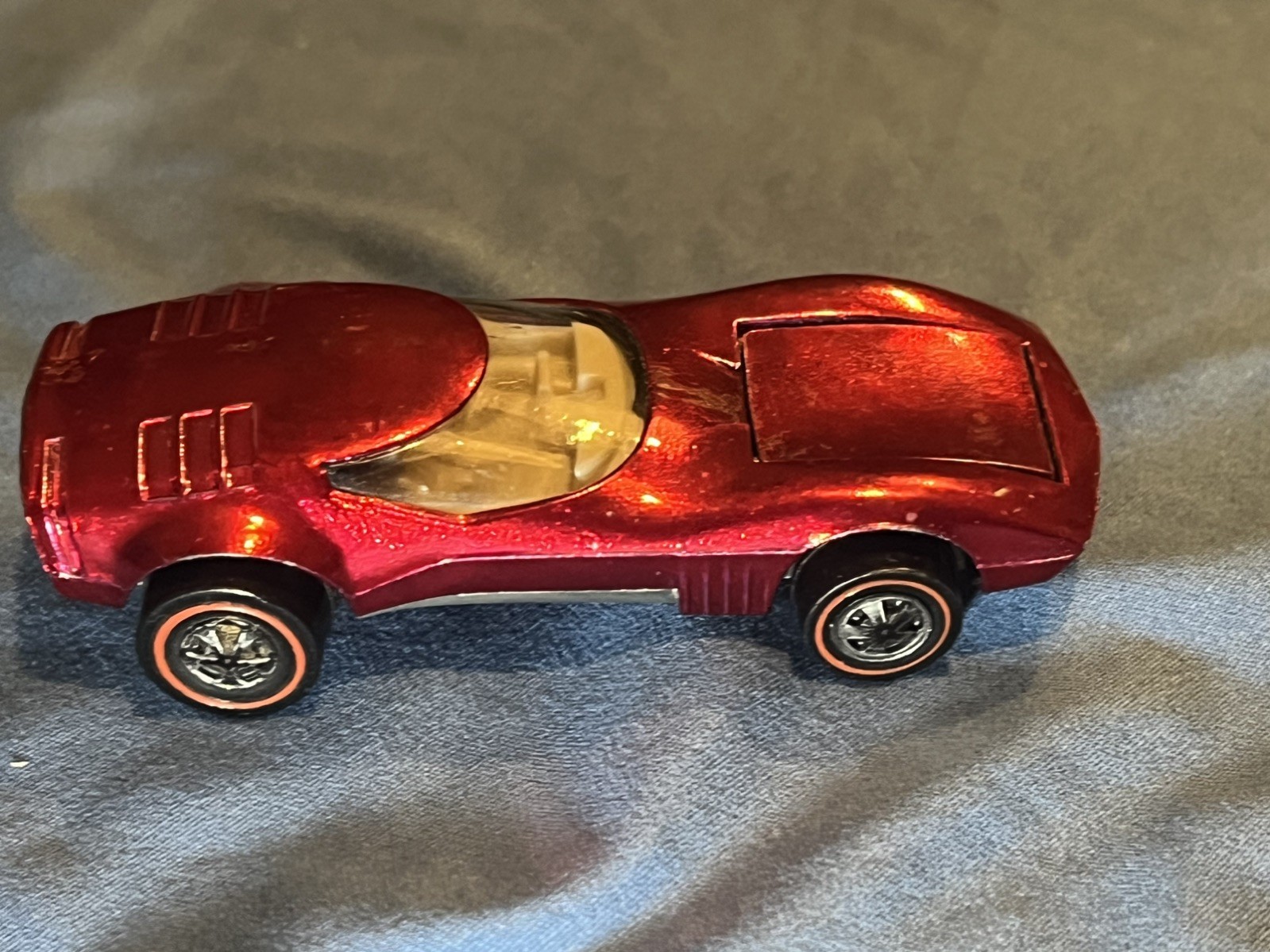 1968 Hot Wheels Redline Torero Red Exterior and White Interior.