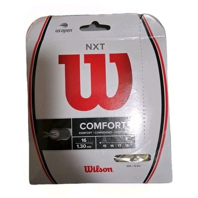 WILSON NXT Tennis String - Set and 200m Reel 16, White