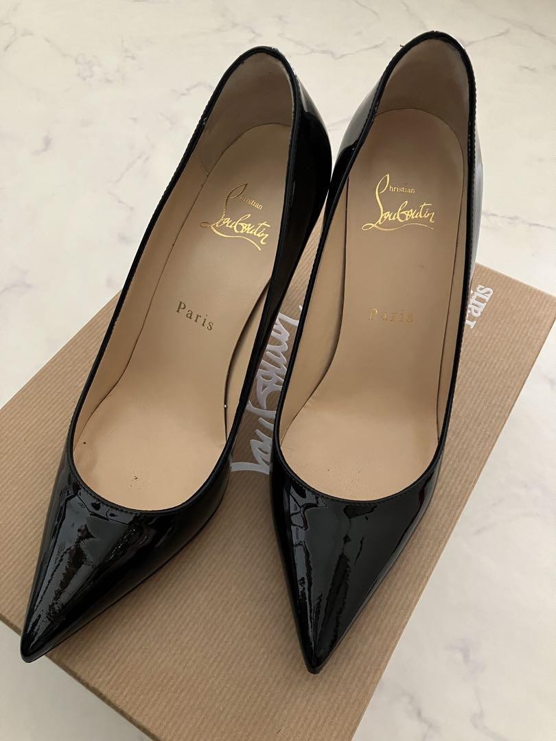 EU36.5 Christian Louboutin ハイヒール 黒 327A Christian Louboutin O Marylin 85MM Leather Sandals | Saks