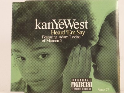 KAYNE WEST FT ADAM LEVINE OF MAROON 5 HEARD EM SAY (I42) 2 Track CD Single inclu